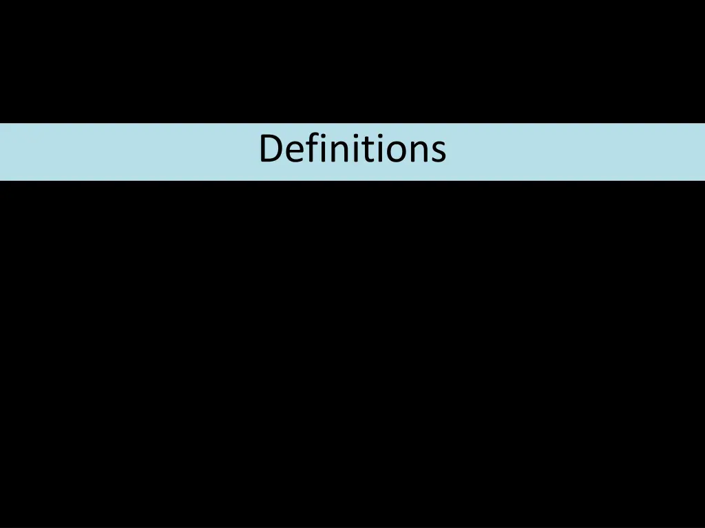 definitions