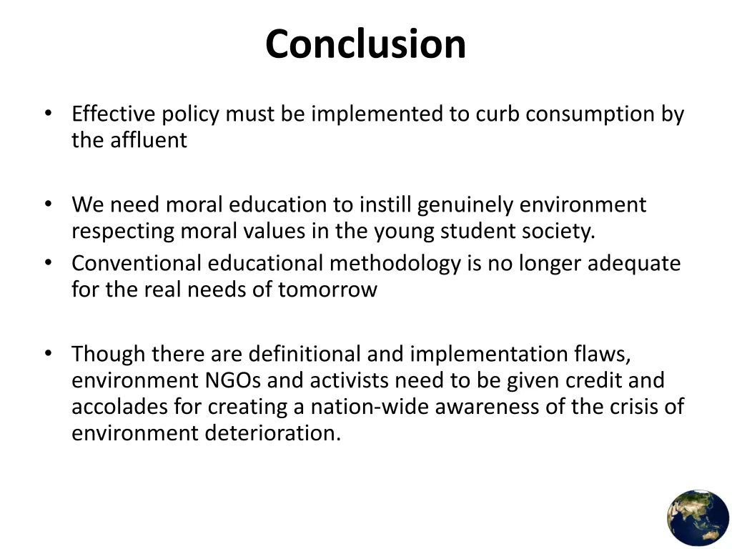 conclusion