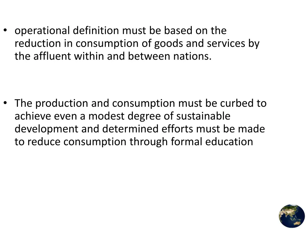 operational definition must be based