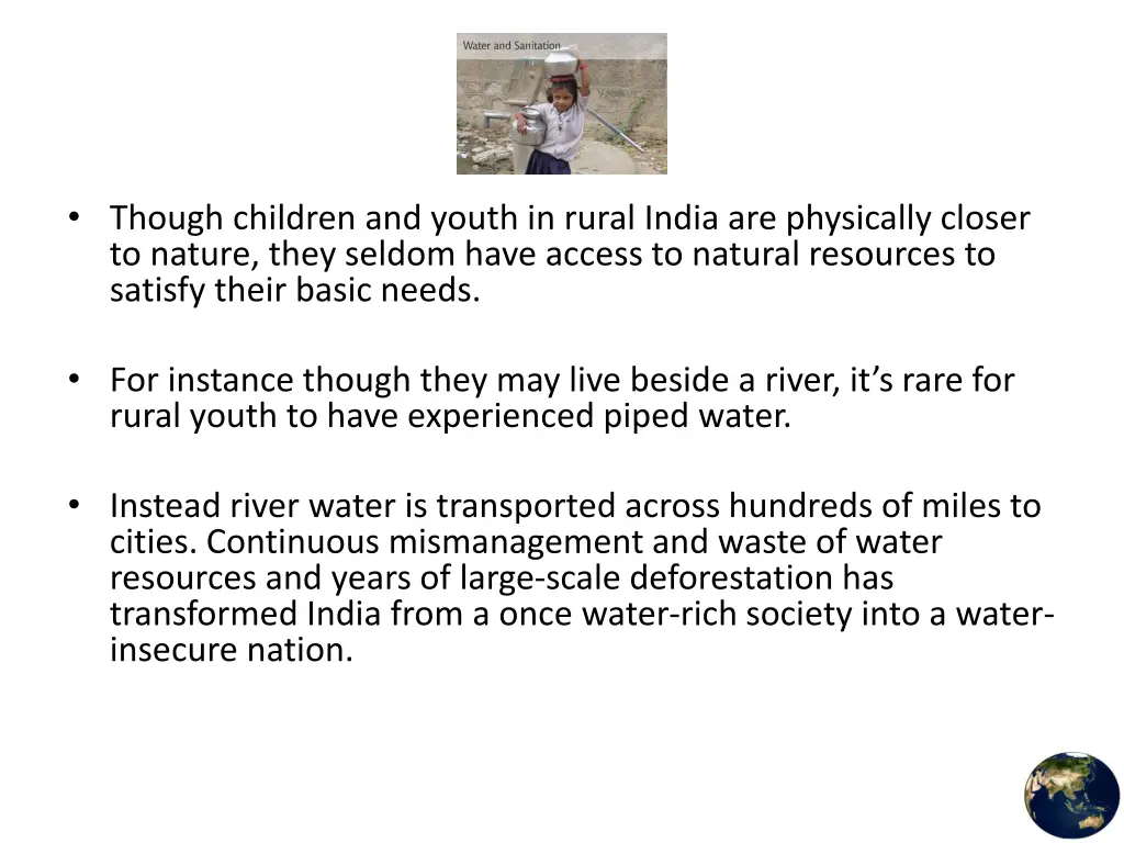 though children and youth in rural india