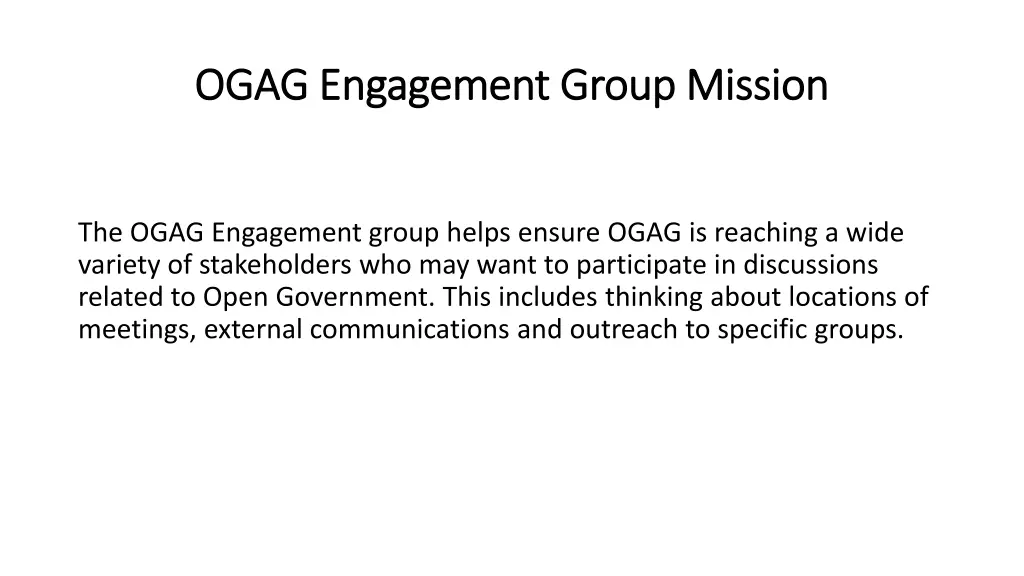 ogag ogag engagement group mission engagement