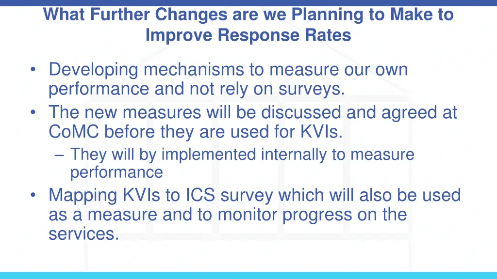 what further changes are we planning to make 1