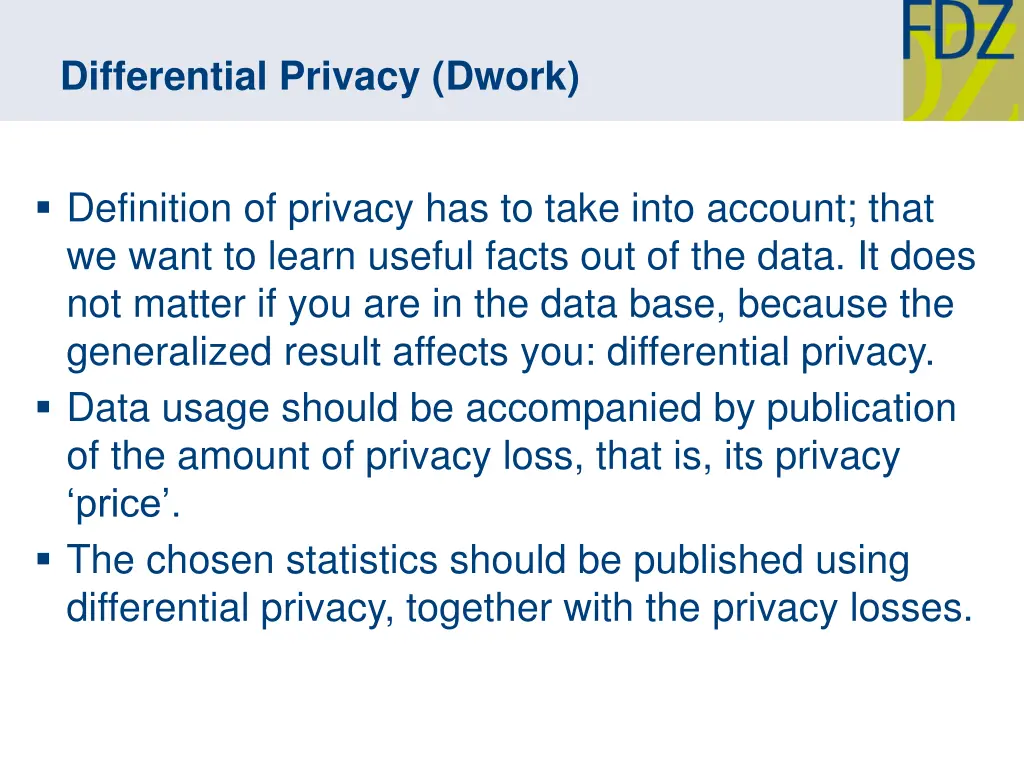 differential privacy dwork