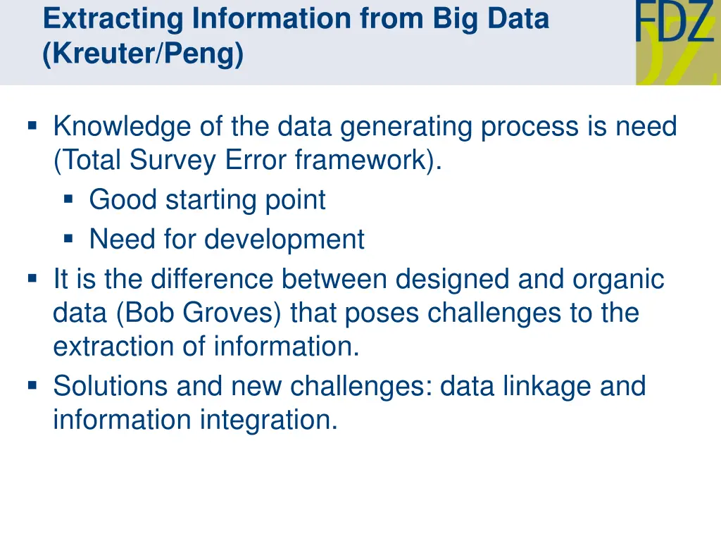 extracting information from big data kreuter peng 1