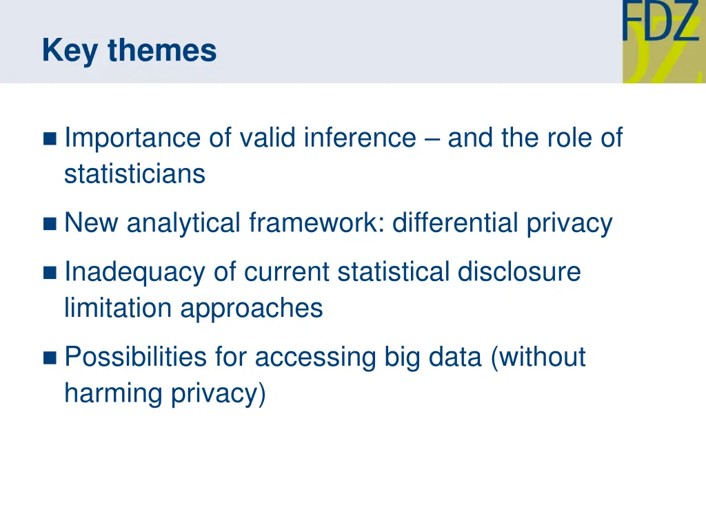 key themes