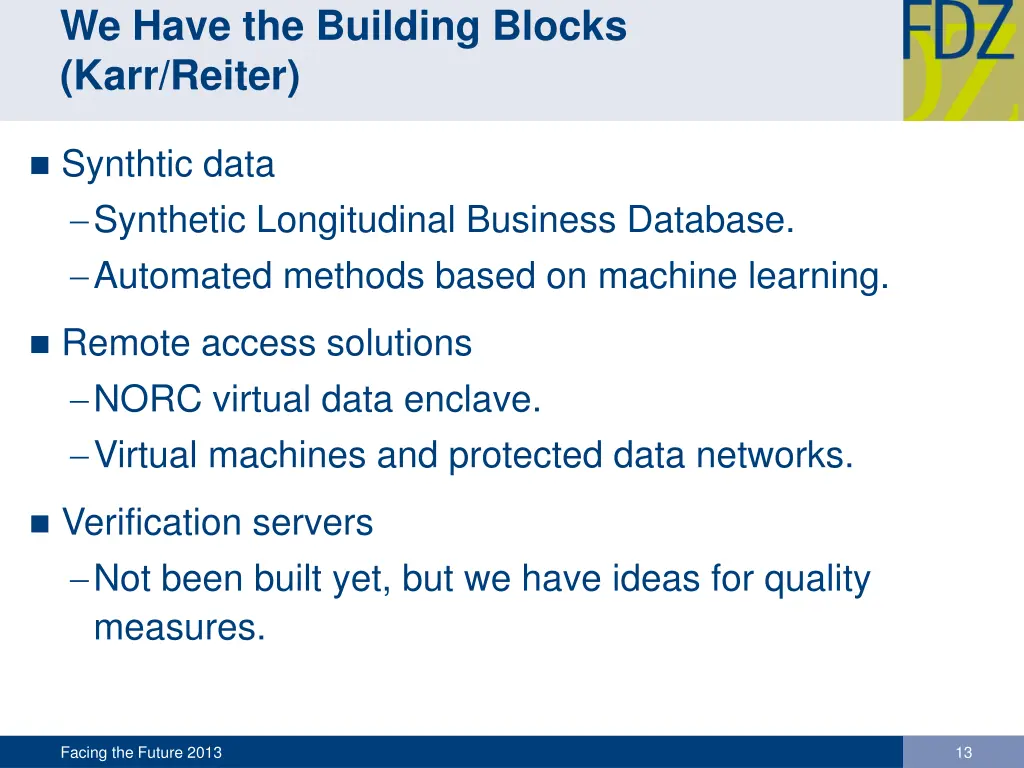 we have the building blocks karr reiter