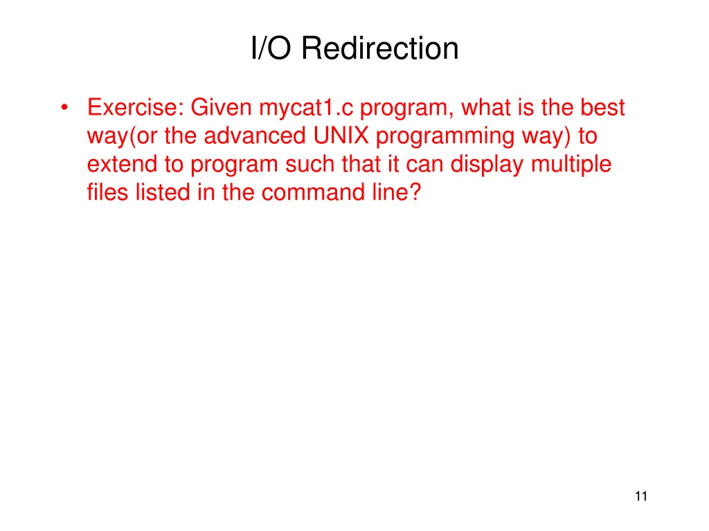 i o redirection 3