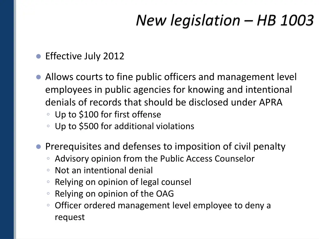 new legislation hb 1003