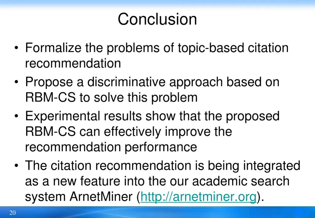 conclusion