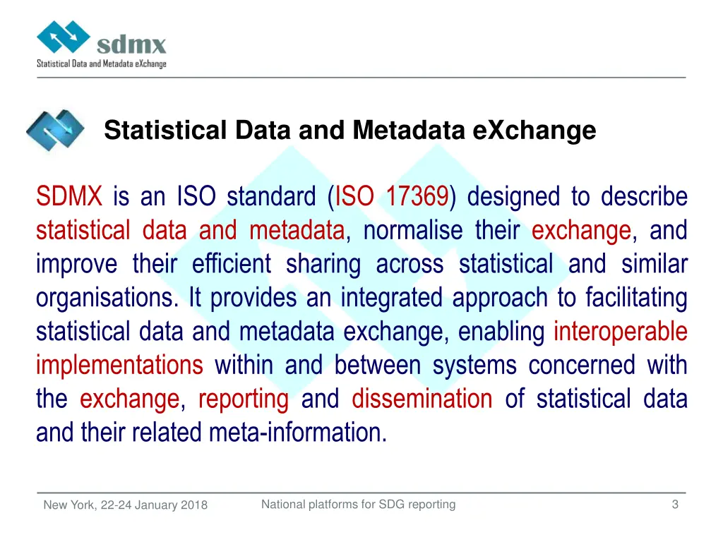 statistical data and metadata exchange 1