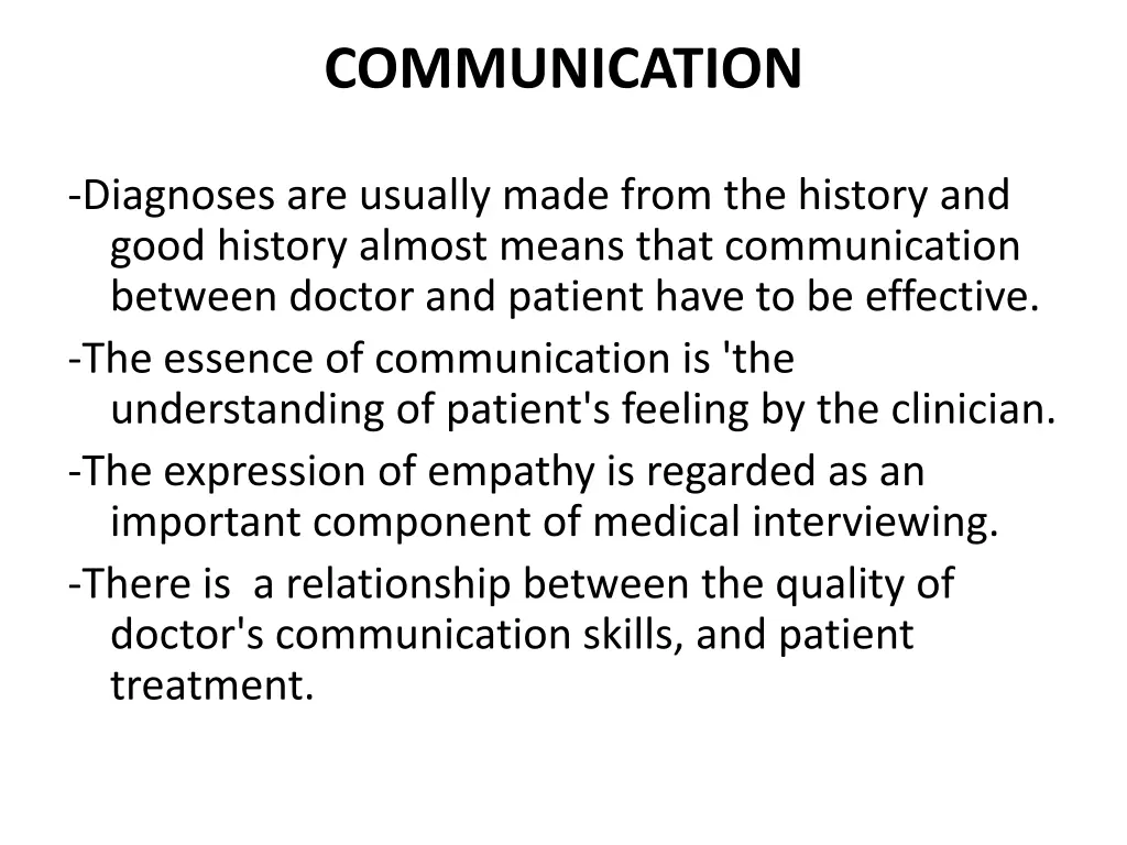communication