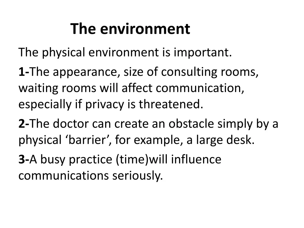 the environment