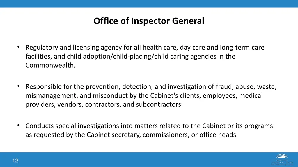 office of inspector general