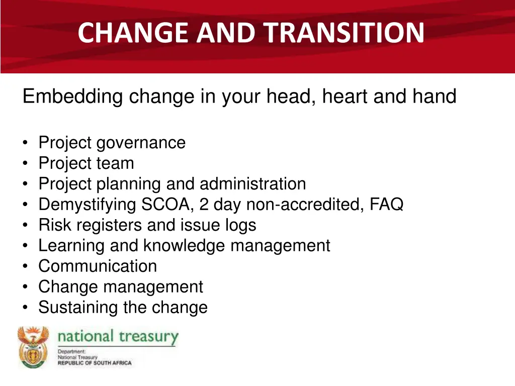 change and transition 1