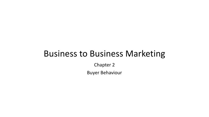 business to business marketing