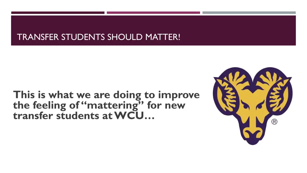 transfer students should matter 1
