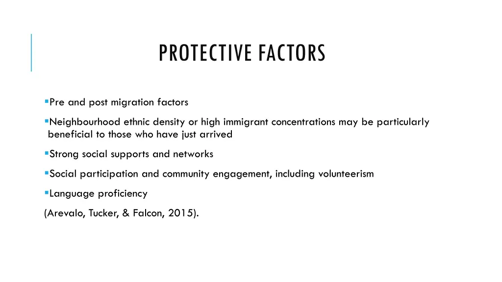 protective factors