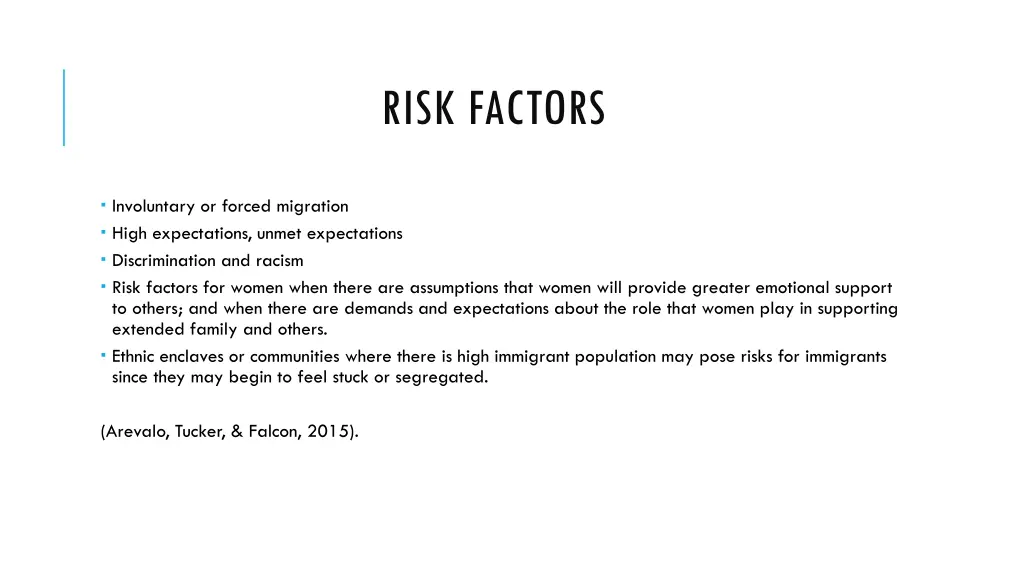 risk factors