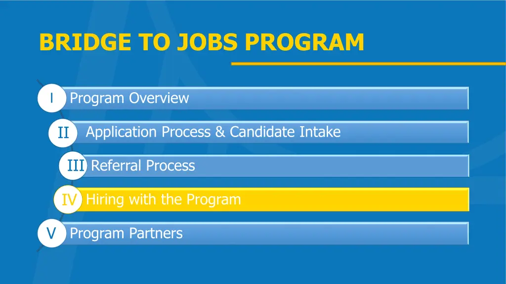 bridge to jobs program 5