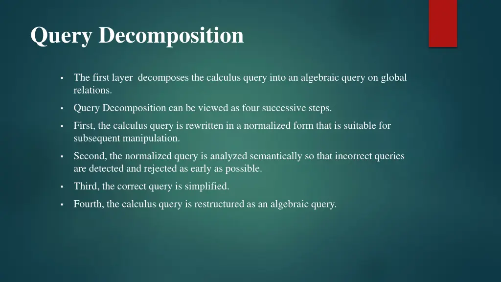 query decomposition