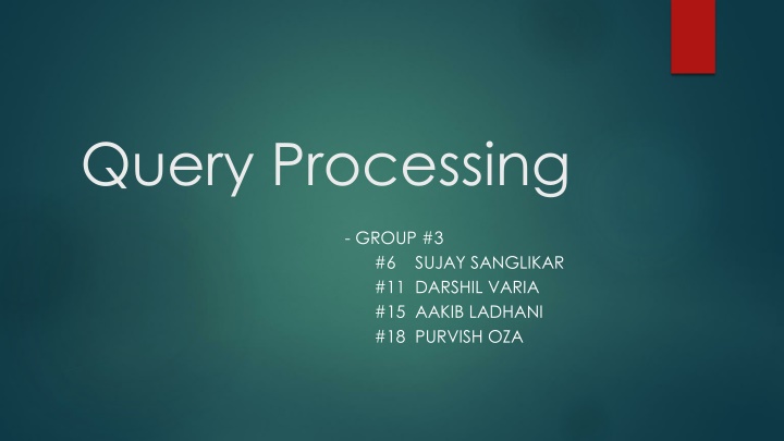 query processing