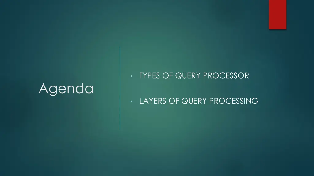 types of query processor