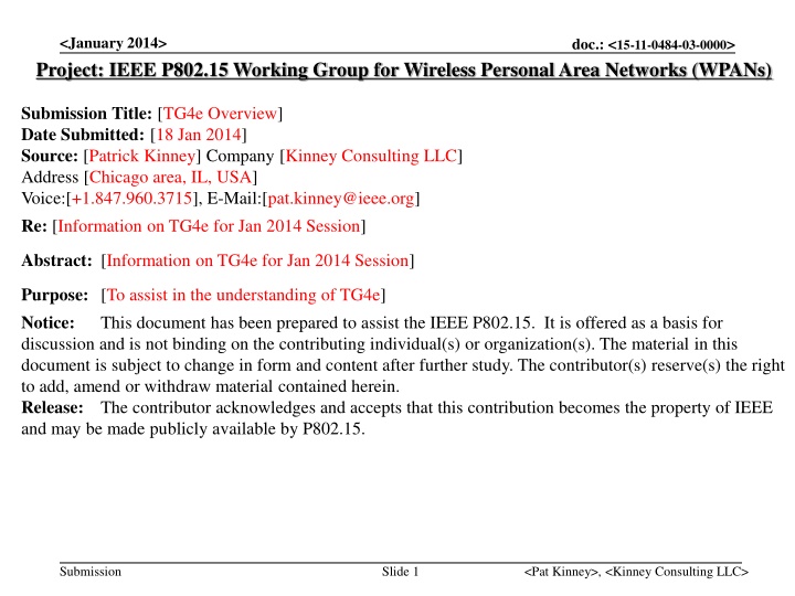 january 2014 project ieee p802 15 working group