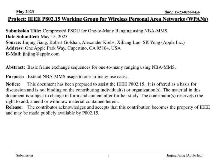 may 2023 project ieee p802 15 working group