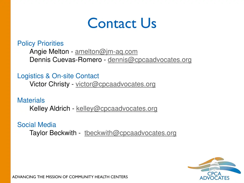 contact us