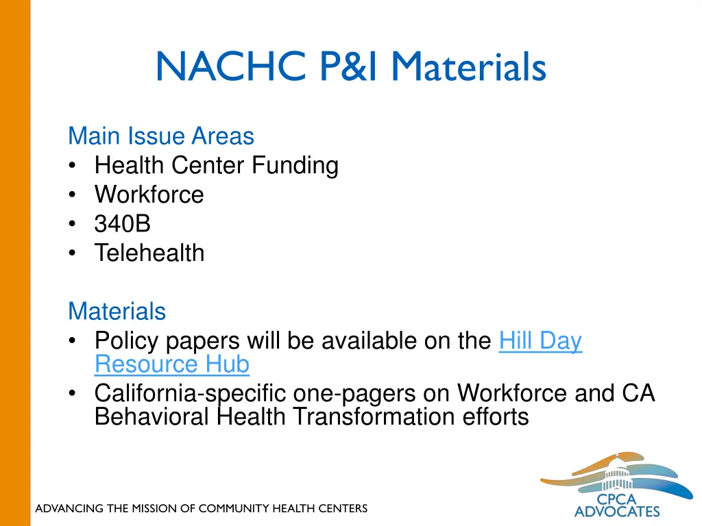 nachc p i materials