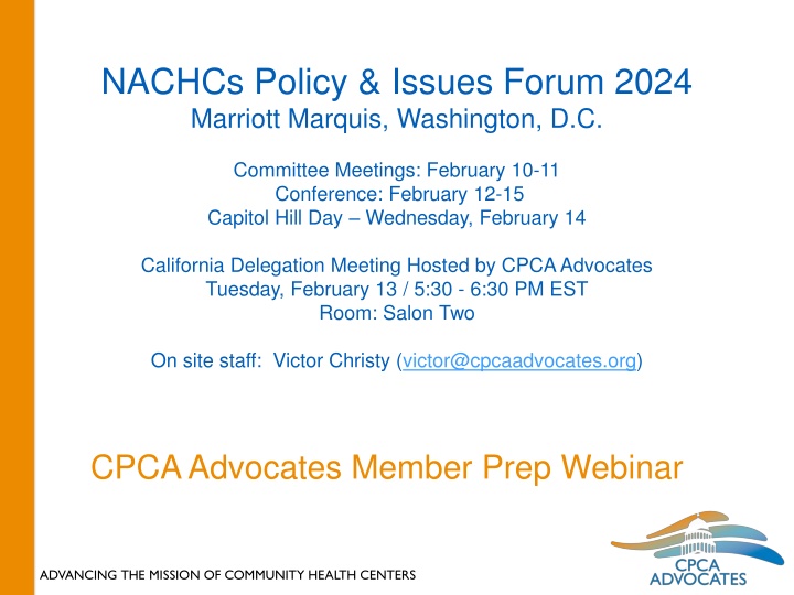 nachcs policy issues forum 2024 marriott marquis