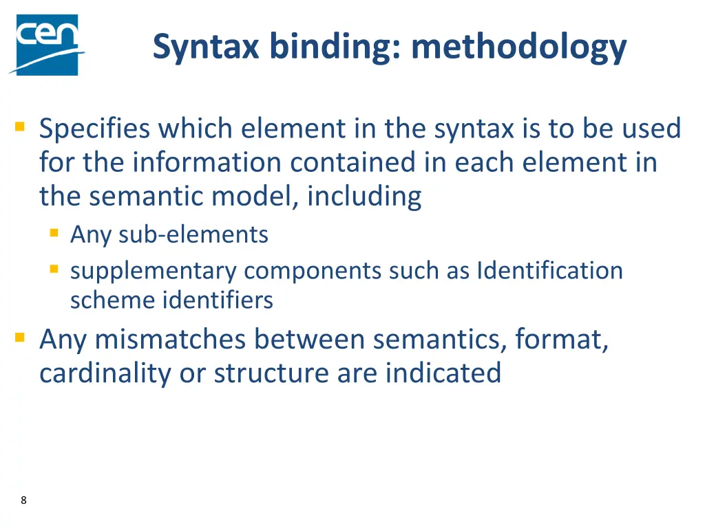 syntax binding methodology 1