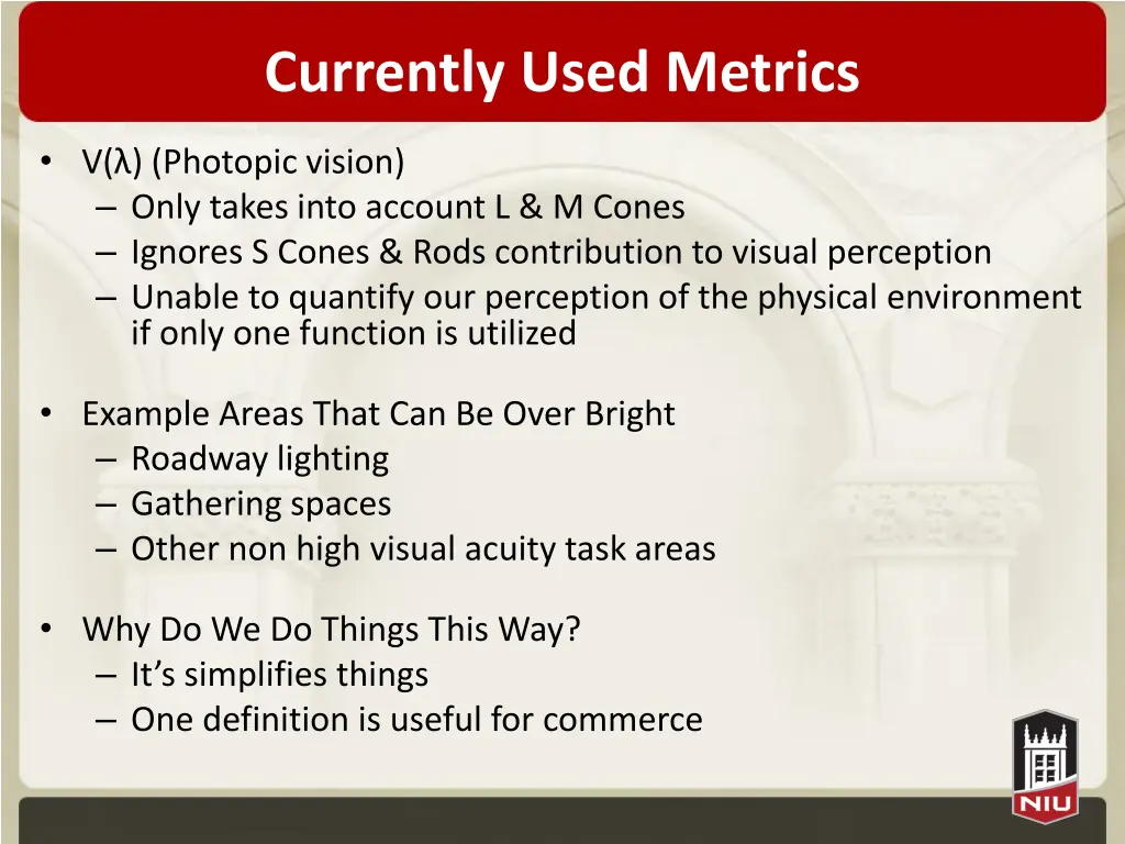 currently used metrics 2
