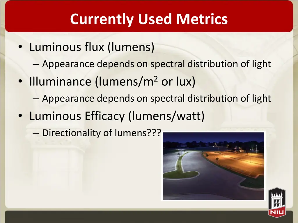 currently used metrics