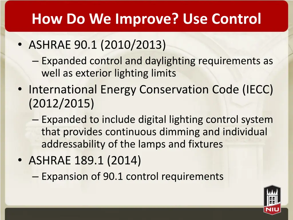 how do we improve use control