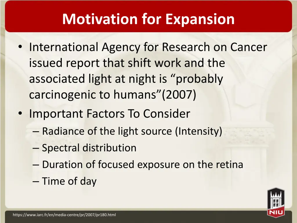 motivation for expansion