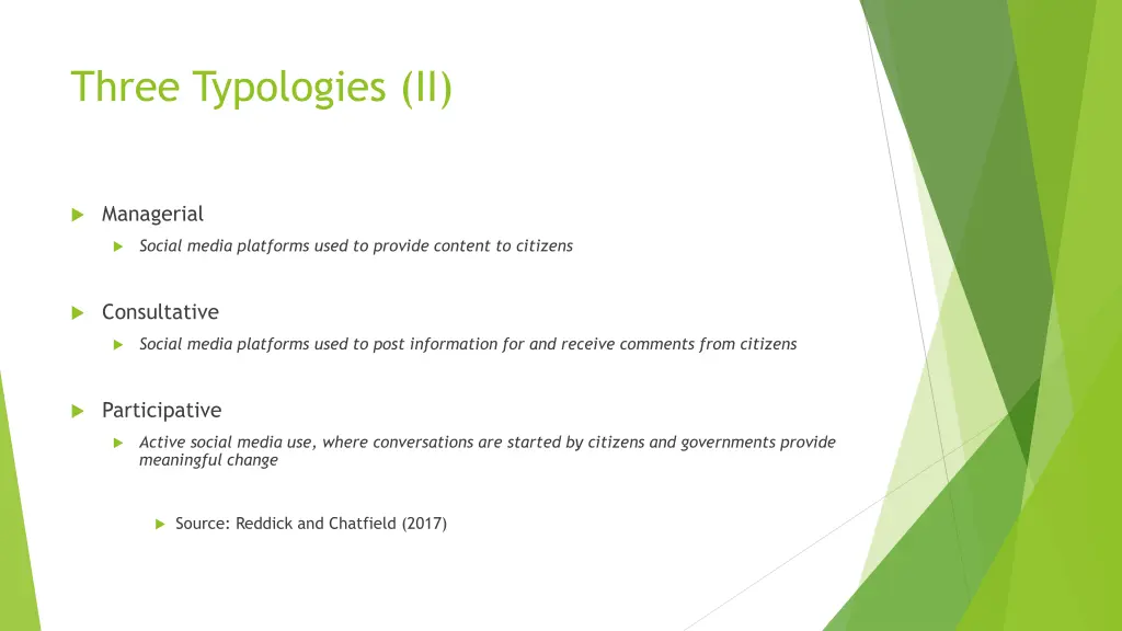 three typologies ii