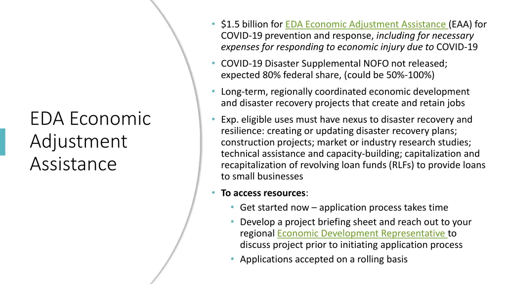 1 5 billion for eda economic adjustment 1