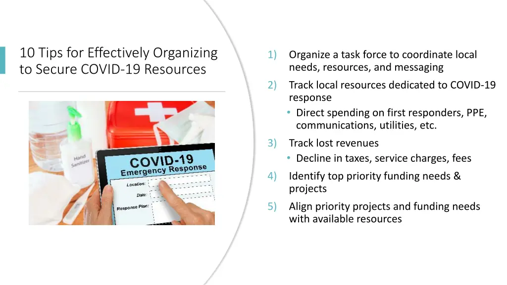 10 tips for effectively organizing to secure