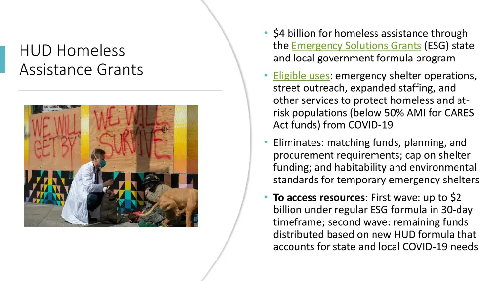 4 billion for homeless assistance through