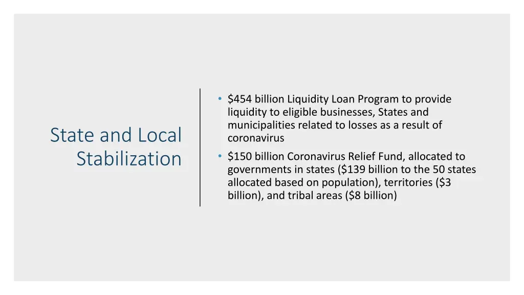 454 billion liquidity loan program to provide