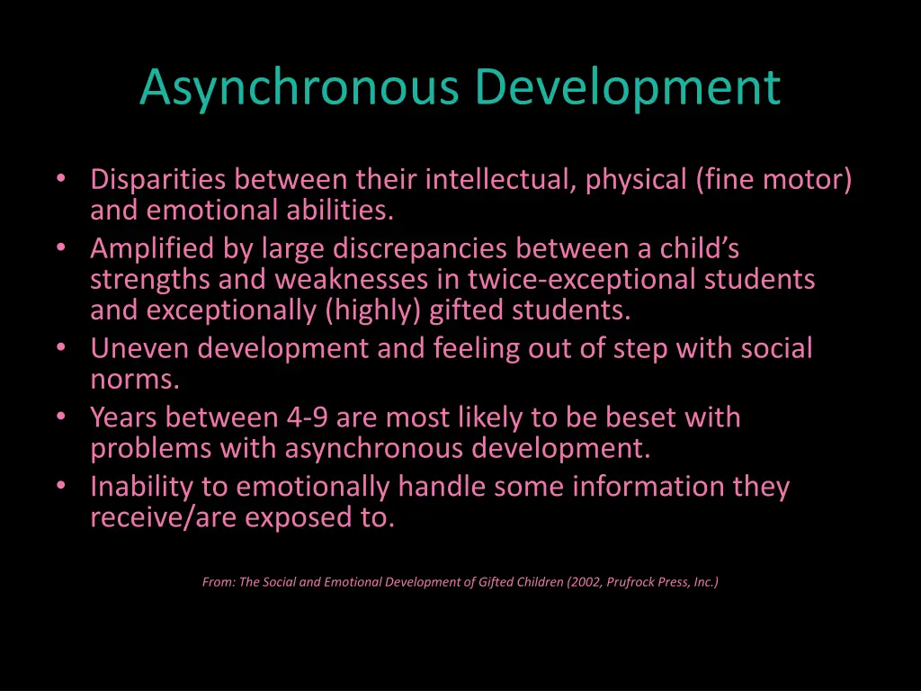 asynchronous development
