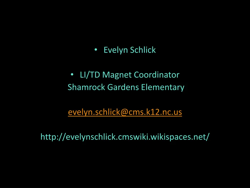evelyn schlick