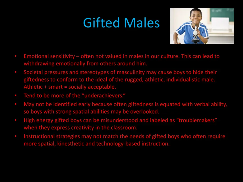 gifted males