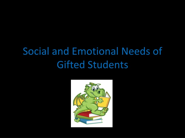 social and emotional needs of gifted students