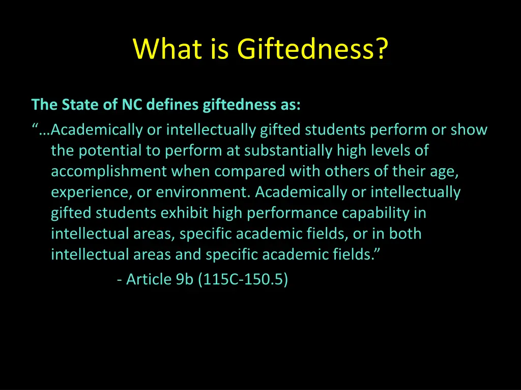what is giftedness