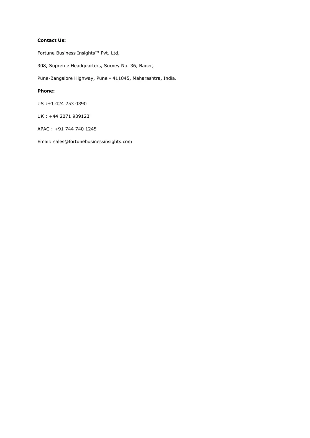 contact us