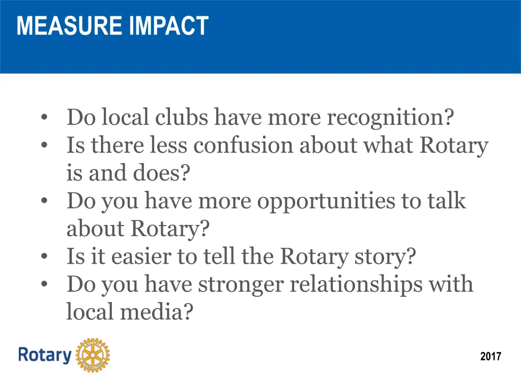 measure impact
