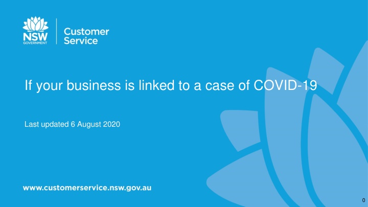 if your business is linked to a case of covid 19