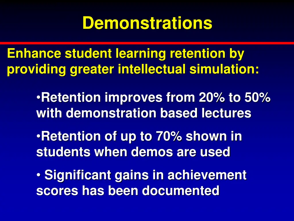 demonstrations